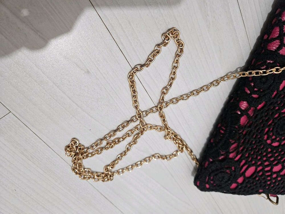 급매 새상품) 레이스 핸드백 미니 가방 체인 크로스백--2