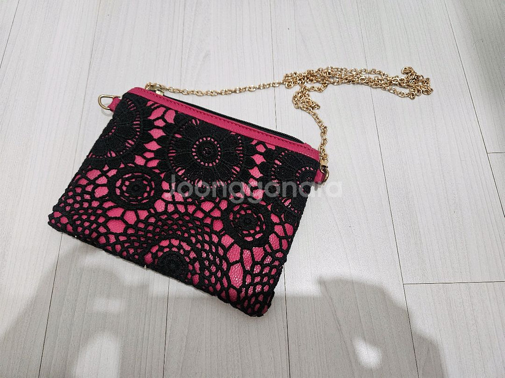 급매 새상품) 레이스 핸드백 미니 가방 체인 크로스백--0