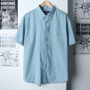(2XL) 폴로 랄프로렌 반팔셔츠 남방 빅사이즈 데님
