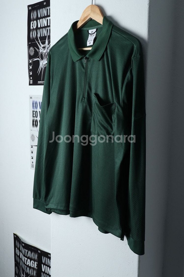 (XL) 나이키 카라 긴팔티셔츠 반집업 테크팩 기능성--2