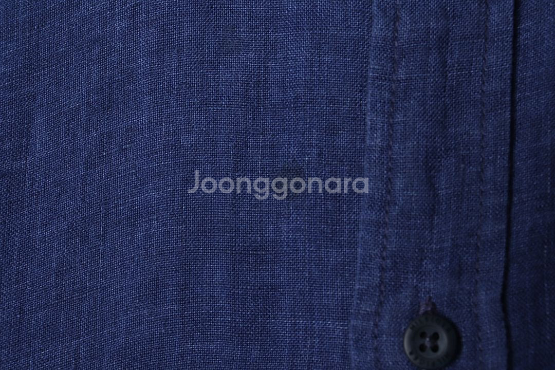 (M) 타미힐피거 셔츠 남방 네이비 린넨 마--3