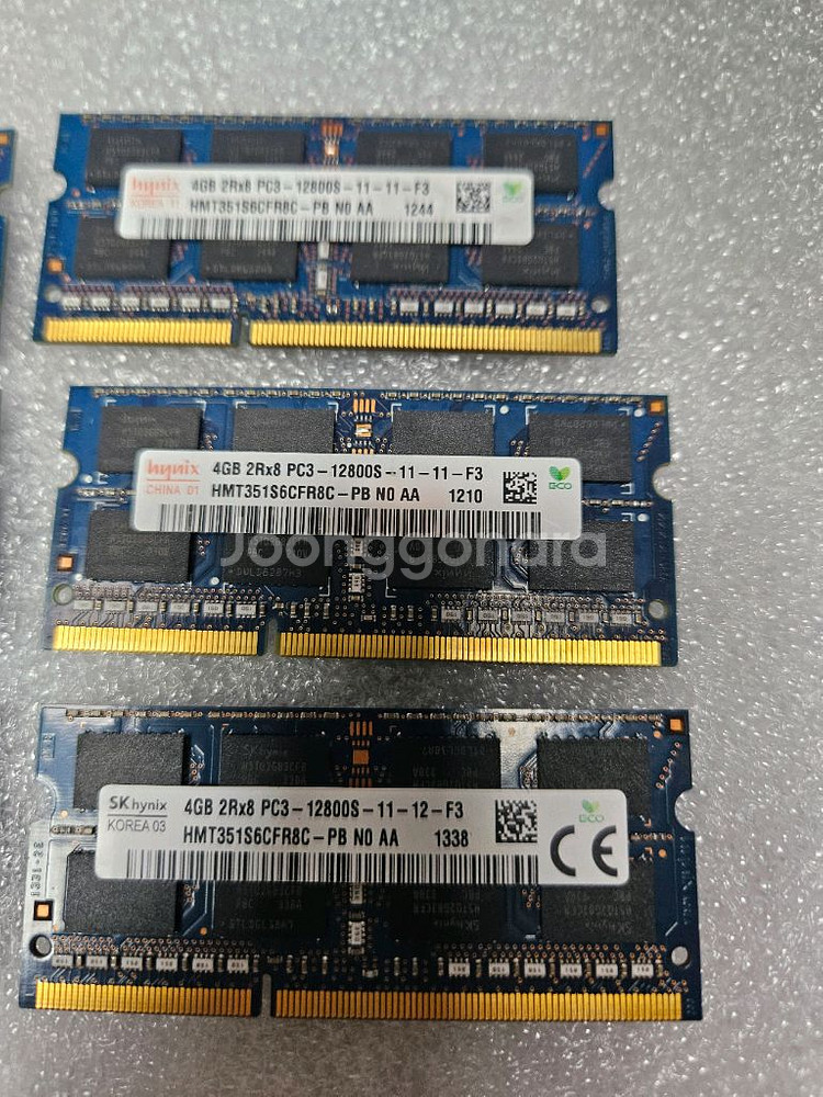하이닉스 노트북 램 DDR3 4기가 6개 입니다--2