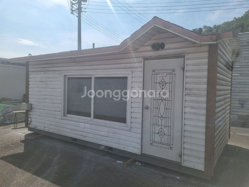 중고컨테이너 이동식주택 비닐사이딩 난방--0