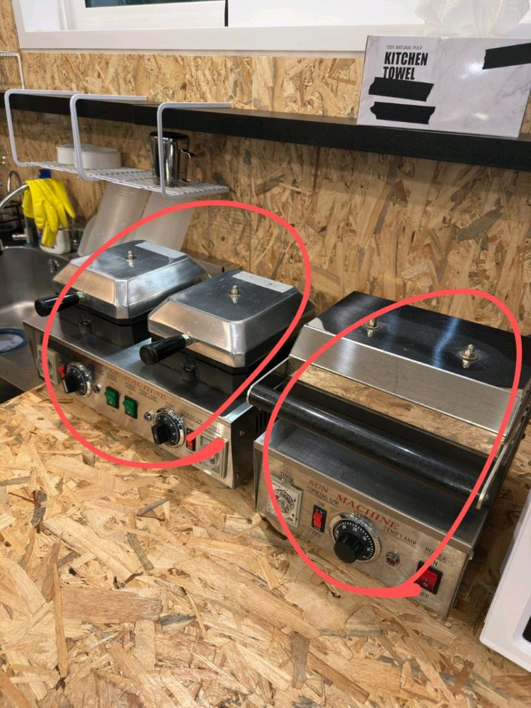 씨메 05 PID, 쇼케이스, 스텐수납장, 와플기 등--4