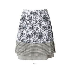 파리게이츠 플리츠 블록 스커트 0 사이즈 정품 사이즈