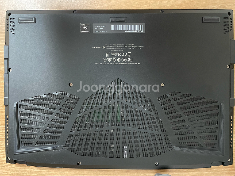 기가바이트 AERO 15 oled 노트북 rtx3070--2