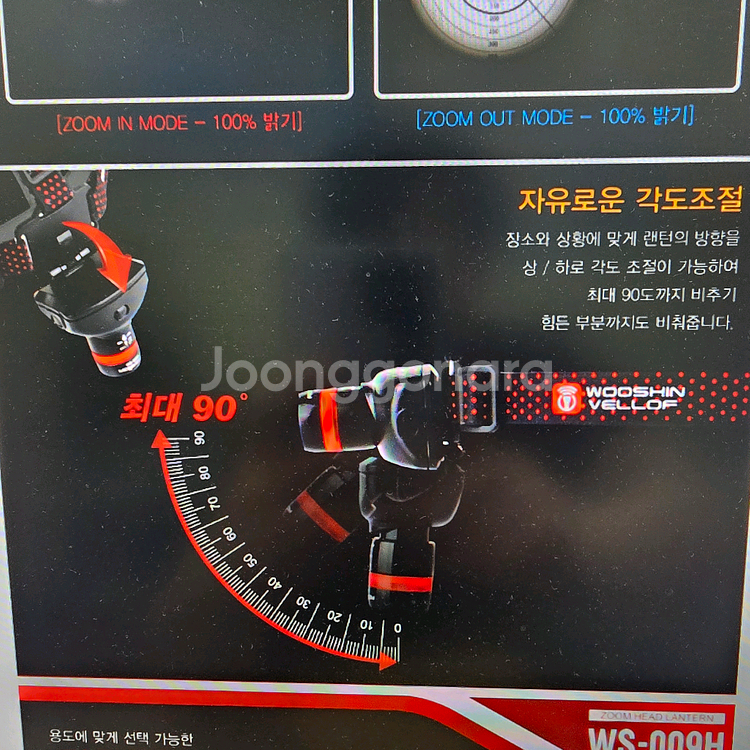 우신 LED 헤드랜턴 WS-009H Q3 줌--6
