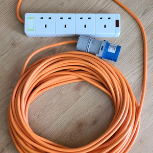 카라반 캠핑카 전기 연장선 (20m)