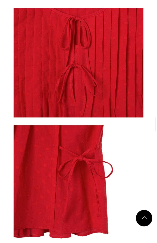 보카바카 레드 민소매 블라우스 판매! 이미지