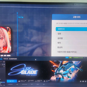 스텔라 블레이드 홍련 니케 스킨 코드 팝니다.