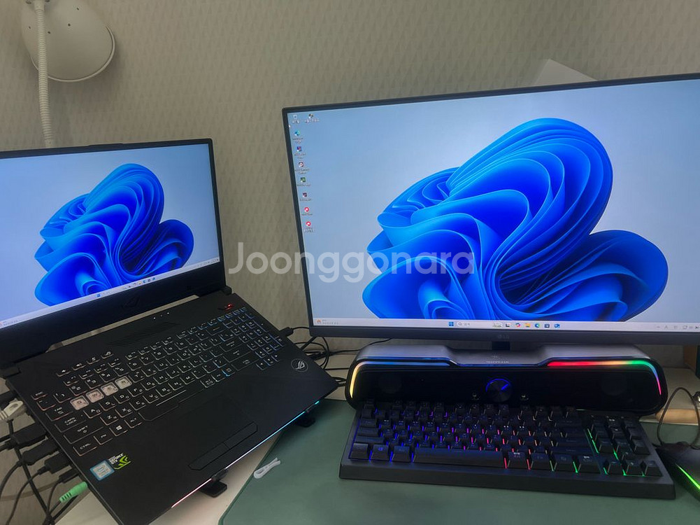 ASUS 로그 스나이퍼 모든구성품포함 완전급처--0