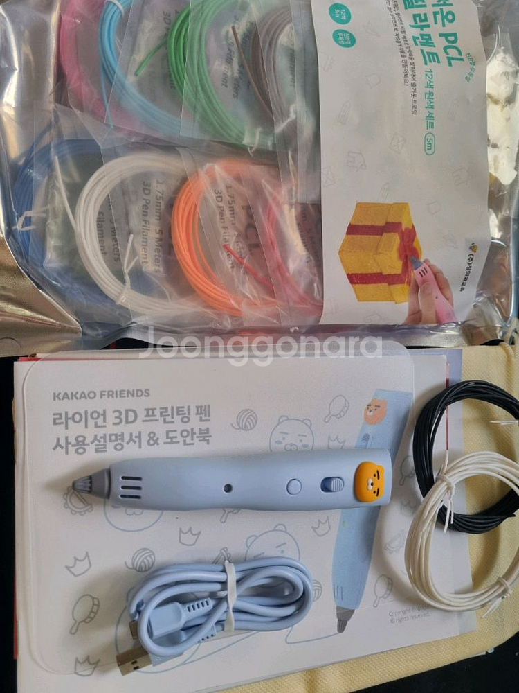 라이언 저온 3D 프린팅 펜 + pcl 필라멘트 12색--0