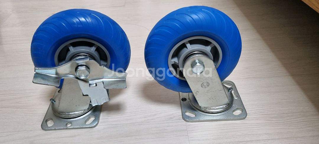 동그라미캐스터 발포바퀴 6인치 브레이크 2개--0