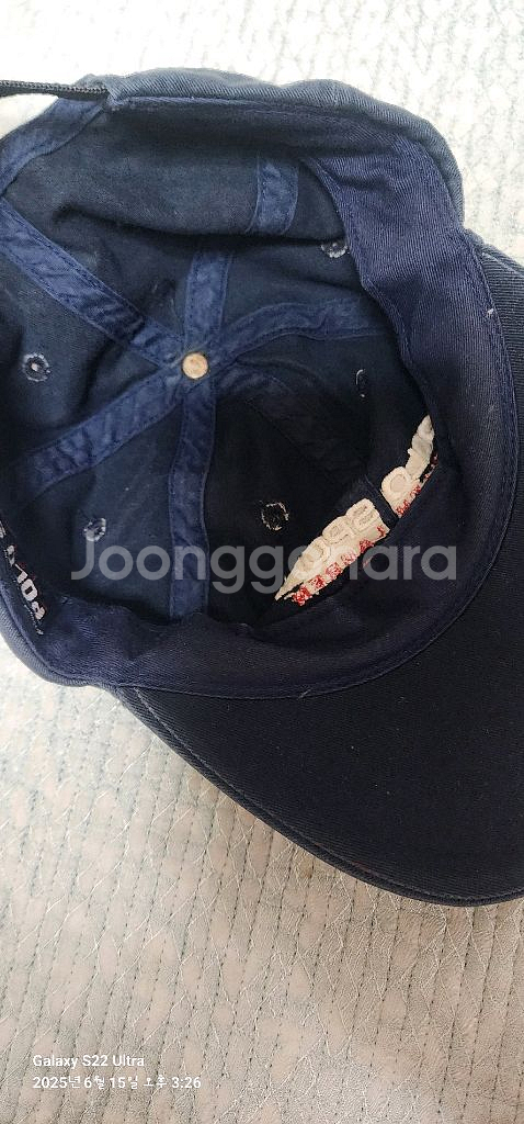 빈티지 폴로스포츠 모자(네이비)--3