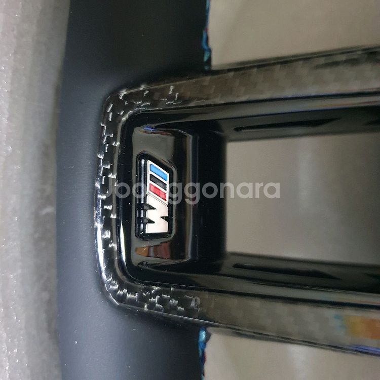 새상품 BMW 가죽 탄소섬유 카본핸들 패들시프트--2