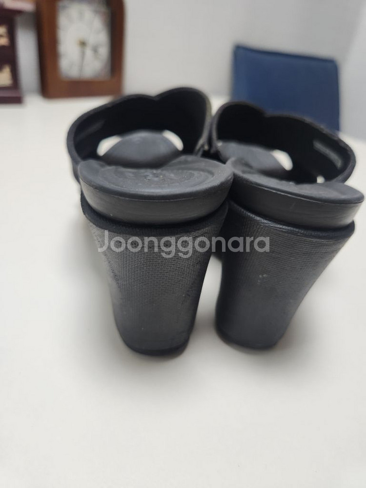 크록스 레이2 웨지 엑스웨지 블랙 굽높은 샌들 w--4