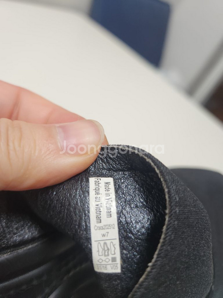 크록스 웨지힐 레이웨지 투스트랩 슬리퍼 블랙 240--5