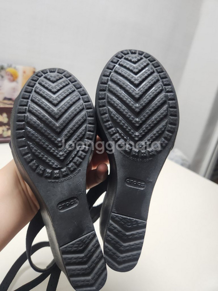 크록스 레이웨지 엑스웨지샌들 블랙 W 230 235--2