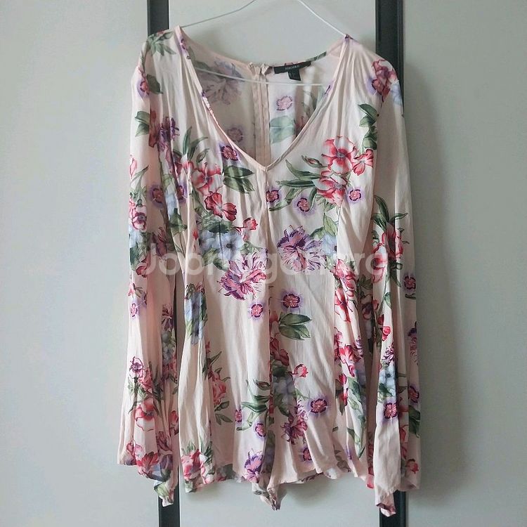 FOREVER21 플라워 롬퍼 L--0