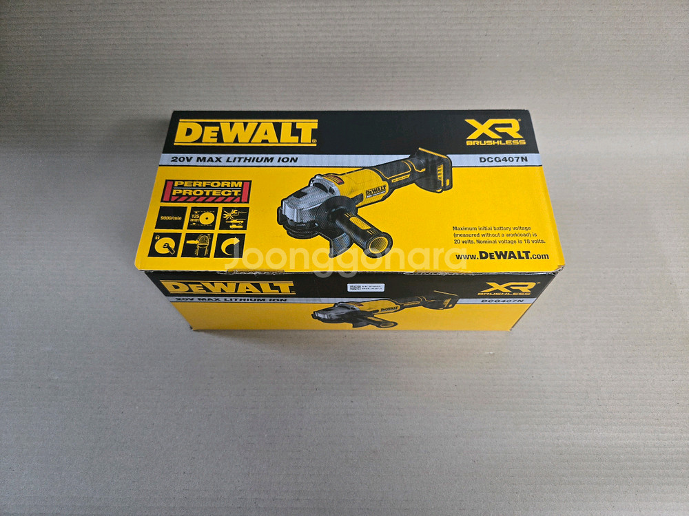 디월트 dcg407n 그라인더 정품 dcg405n후속--0