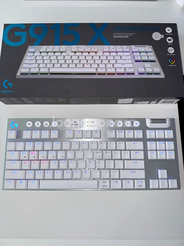 로지텍 G915X TKL 화이트--0