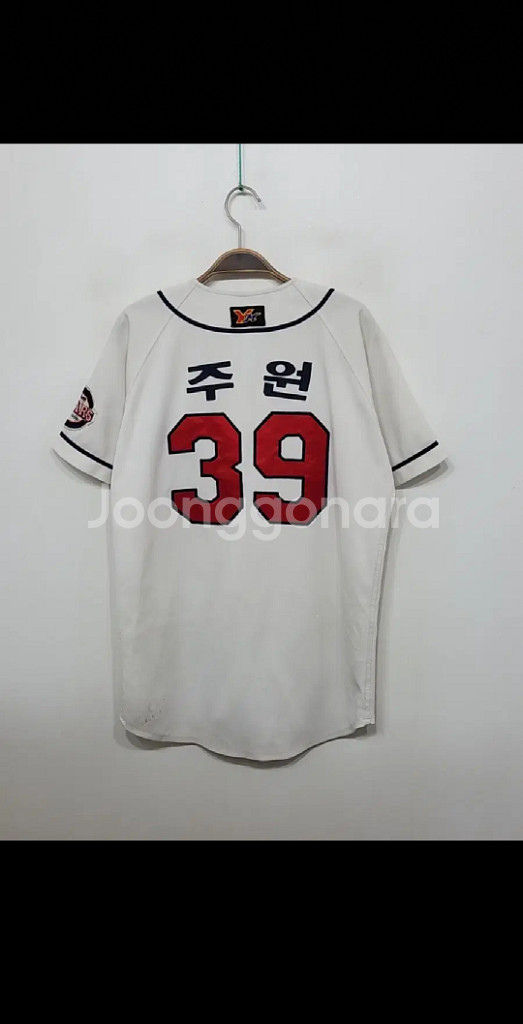 (L) 두산베어스 야구져지 반팔 주원 마킹 유니폼--5