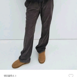엔조블루스 스웨이드 패턴 밴딩 팬츠