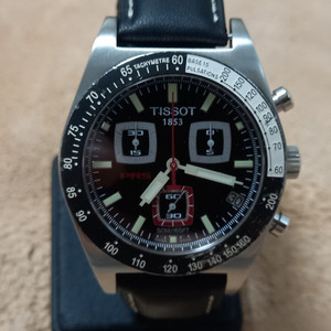 TISSOT PRS-516 크로노 쿼츠 가죽