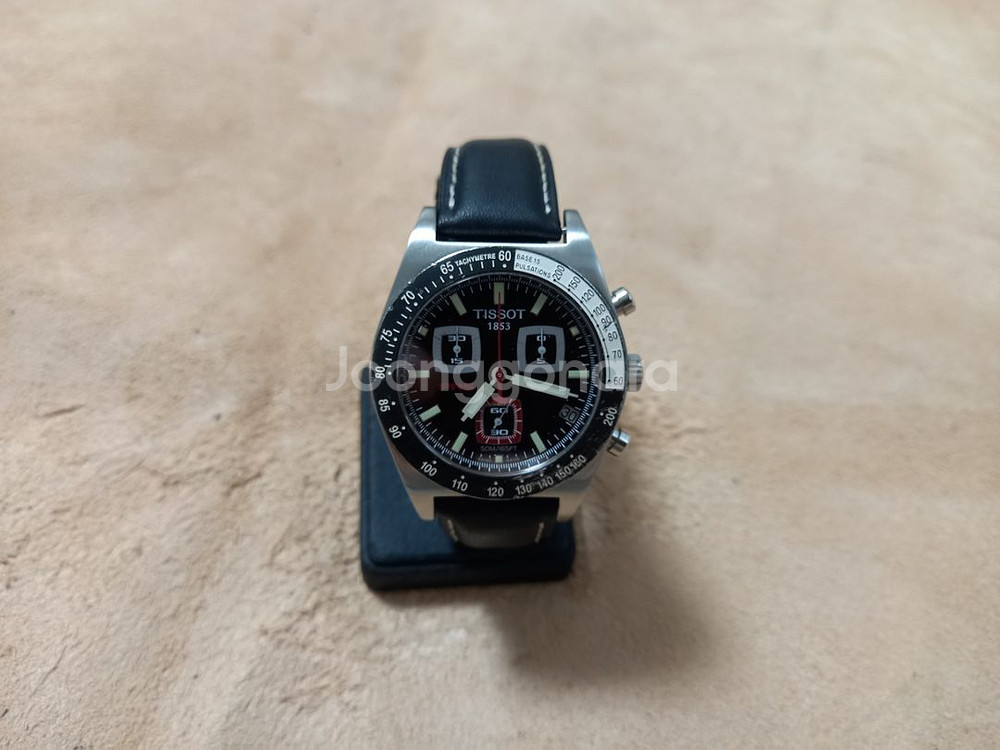 TISSOT PRS-516 크로노 쿼츠 가죽--1