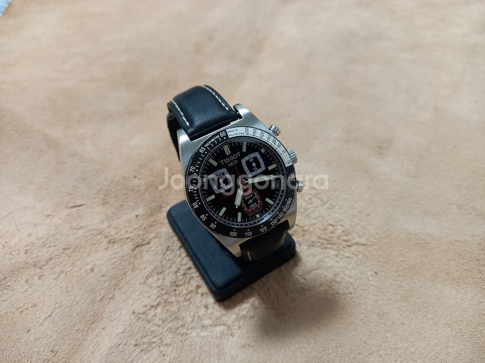 TISSOT PRS-516 크로노 쿼츠 가죽--2