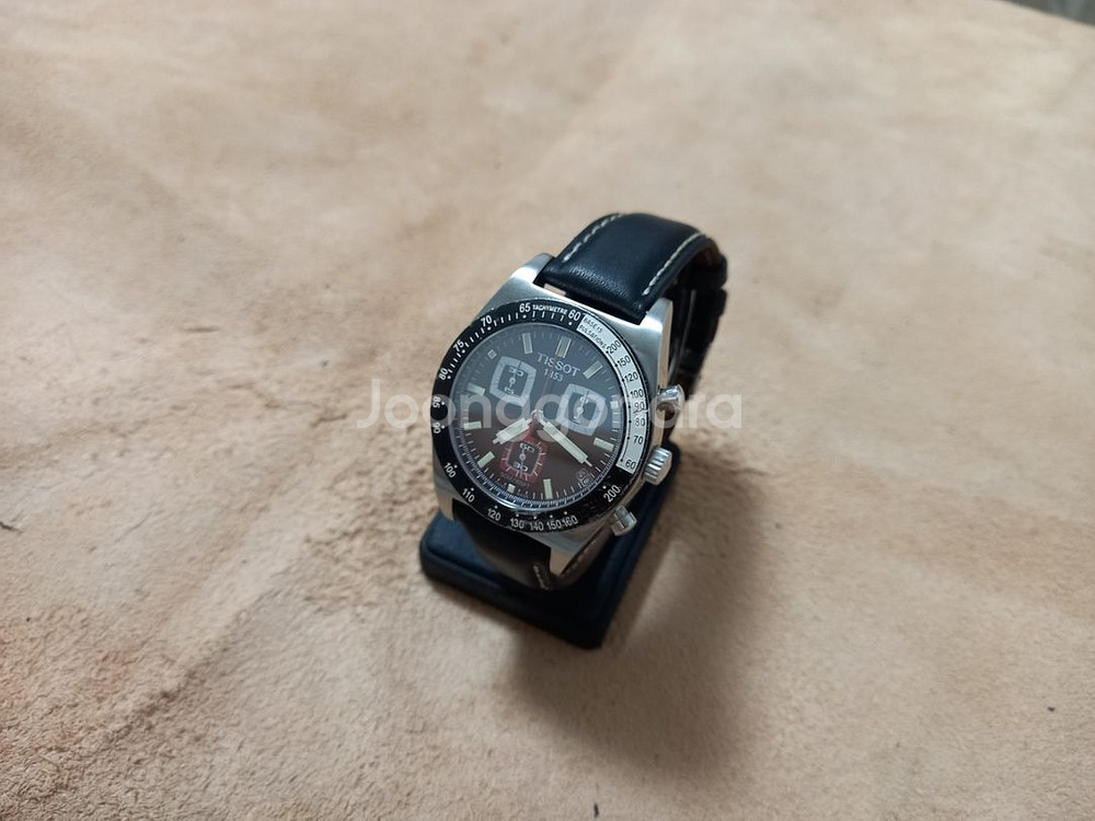 TISSOT PRS-516 크로노 쿼츠 가죽--3