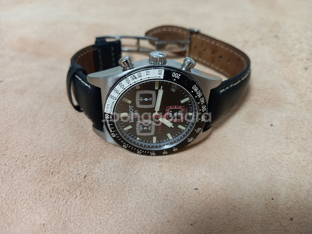 TISSOT PRS-516 크로노 쿼츠 가죽--4