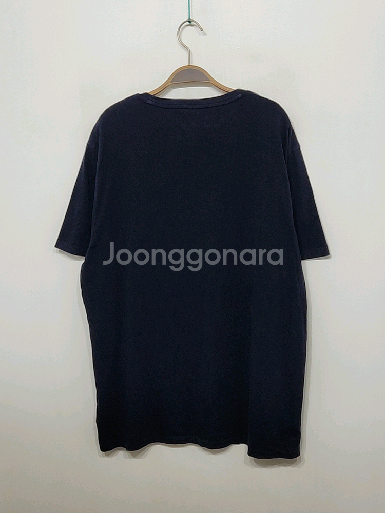 (XL) 랄프로렌 폴로 반팔티 네이비 로고 면티셔츠--6