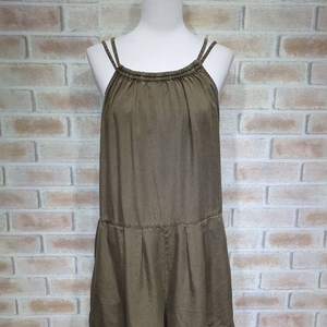 택부착 자라 59,000원 백단추 셔링 점프수트 M
