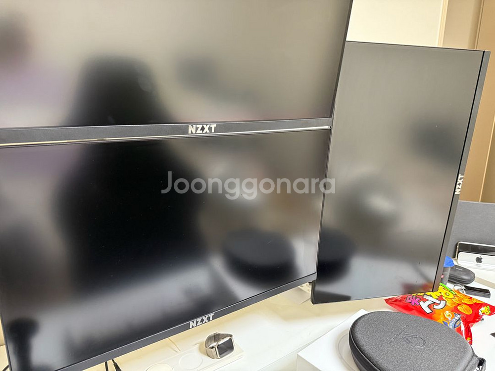 27gp850 두대 어고트론 듀얼모니터암--0