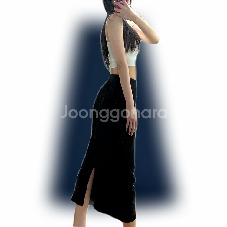 트레이닝 트임 롱 스커트--1