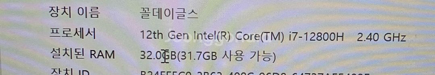 레이저 블레이드 프로 17 R3070T1tb32GB 팔--8