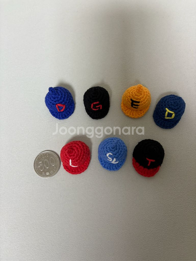 KBO 프로야구 모자 뜨개 키링 연석--2