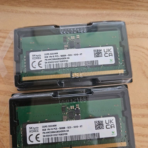 DDR5 8GB 노트북 램 2개 팝니다sk하이닉스 무료