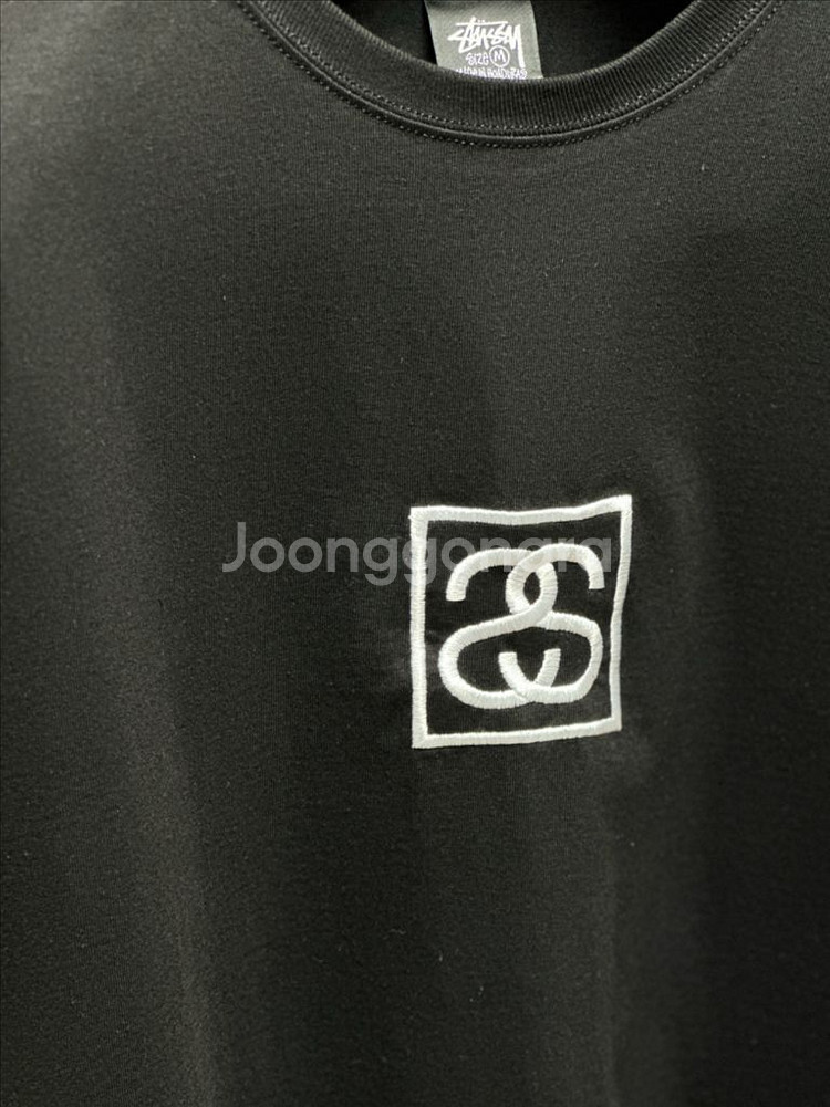 [M] 스투시 스퀘어드 티셔츠 블랙--4