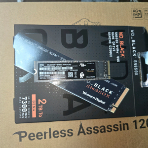 (미사용) wd sn850x 2tb m.2 ssd
