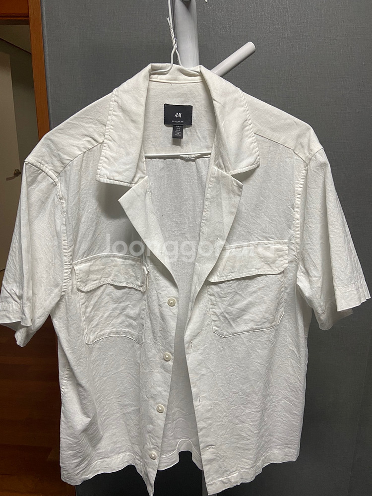 H&M 기본 반팔 셔츠--0