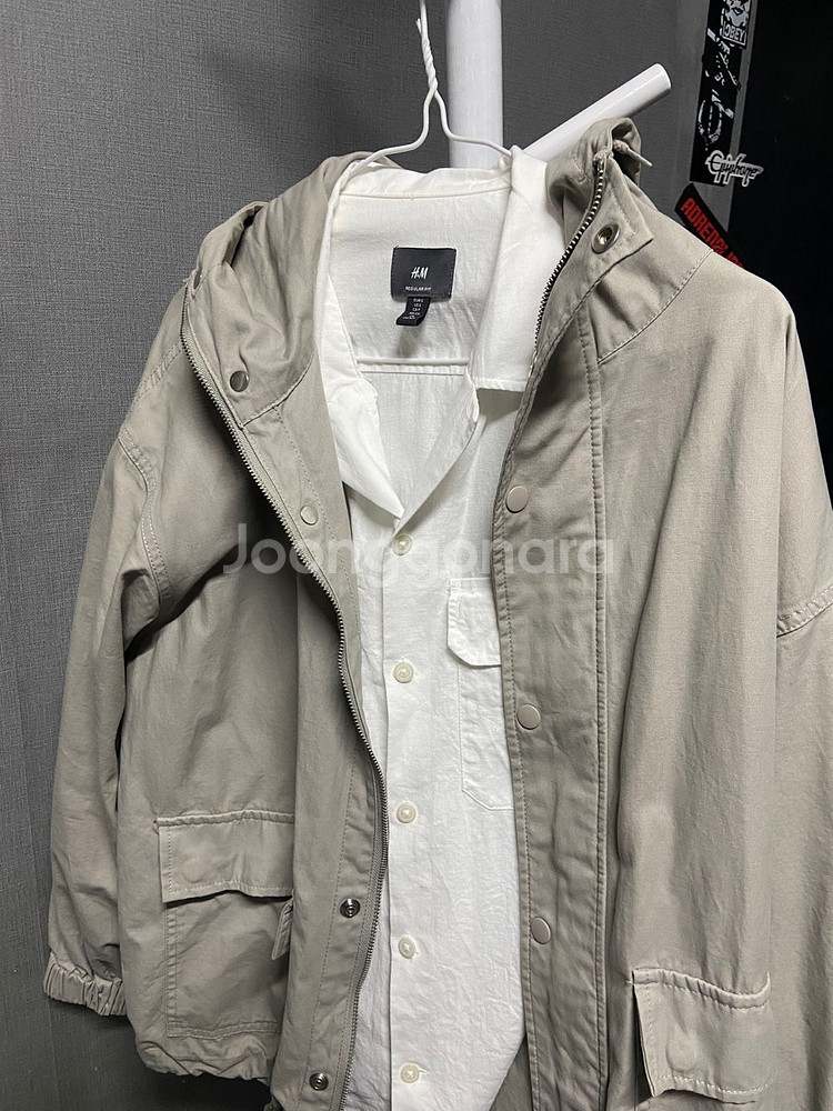 H&M 기본 반팔 셔츠--1