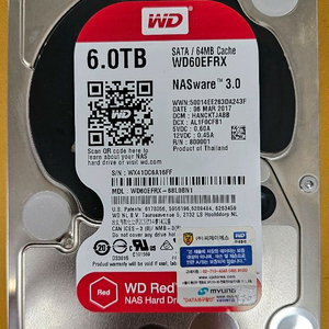 WD Red 6TB NAS HDD 6테라 나스 하드
