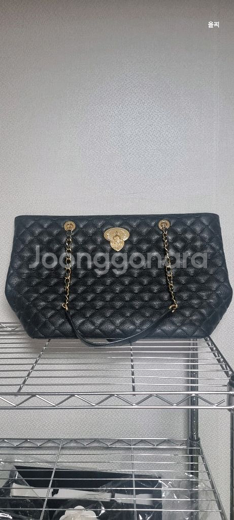 러브캣 퀼팅 체인 숄더백--0