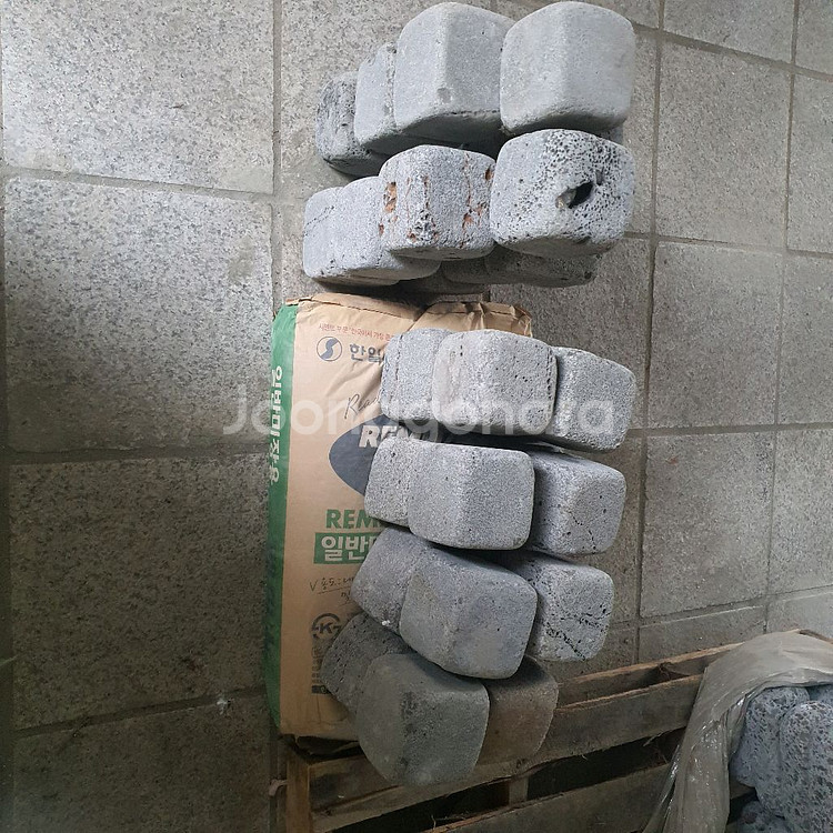 현무암 굴림벽돌.화덕.조경.원예.화단등--3