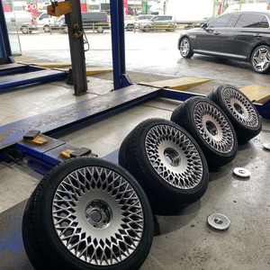 제네시스 G90 19인치 휠+휠캡+타이어+TPMS+볼트
