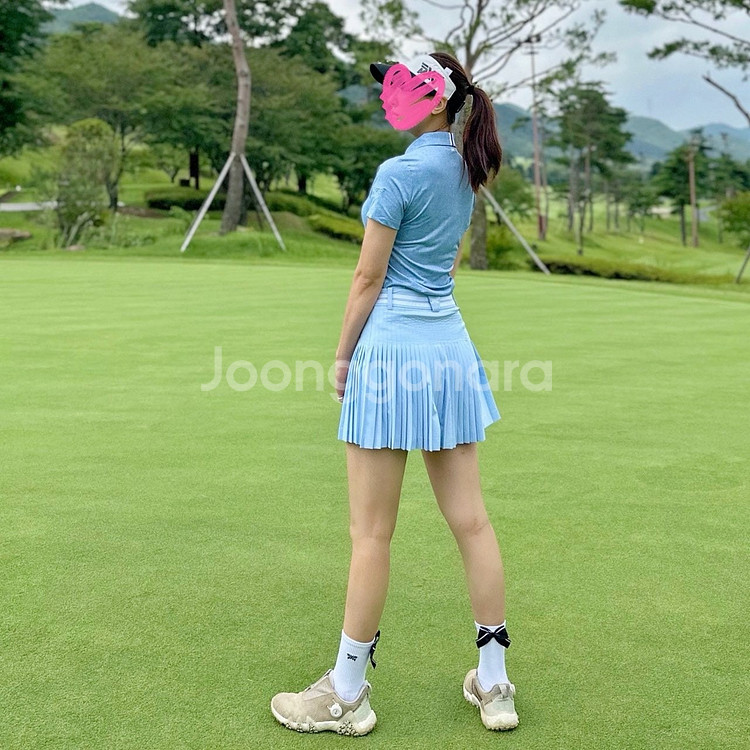 PXG 우먼 썸머 베이직 카라 반팔 티셔츠--8