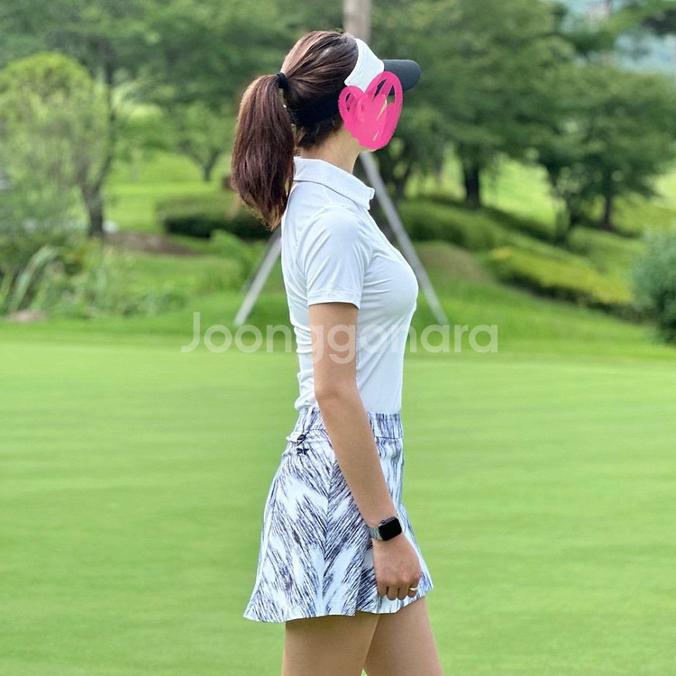 PXG 우먼 썸머 베이직 카라 반팔 티셔츠--5