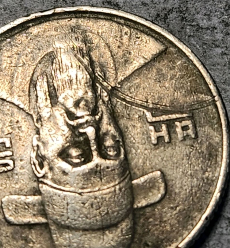 더블 스트라이크 동전 한국은행 주화 100원 1988년 이미지